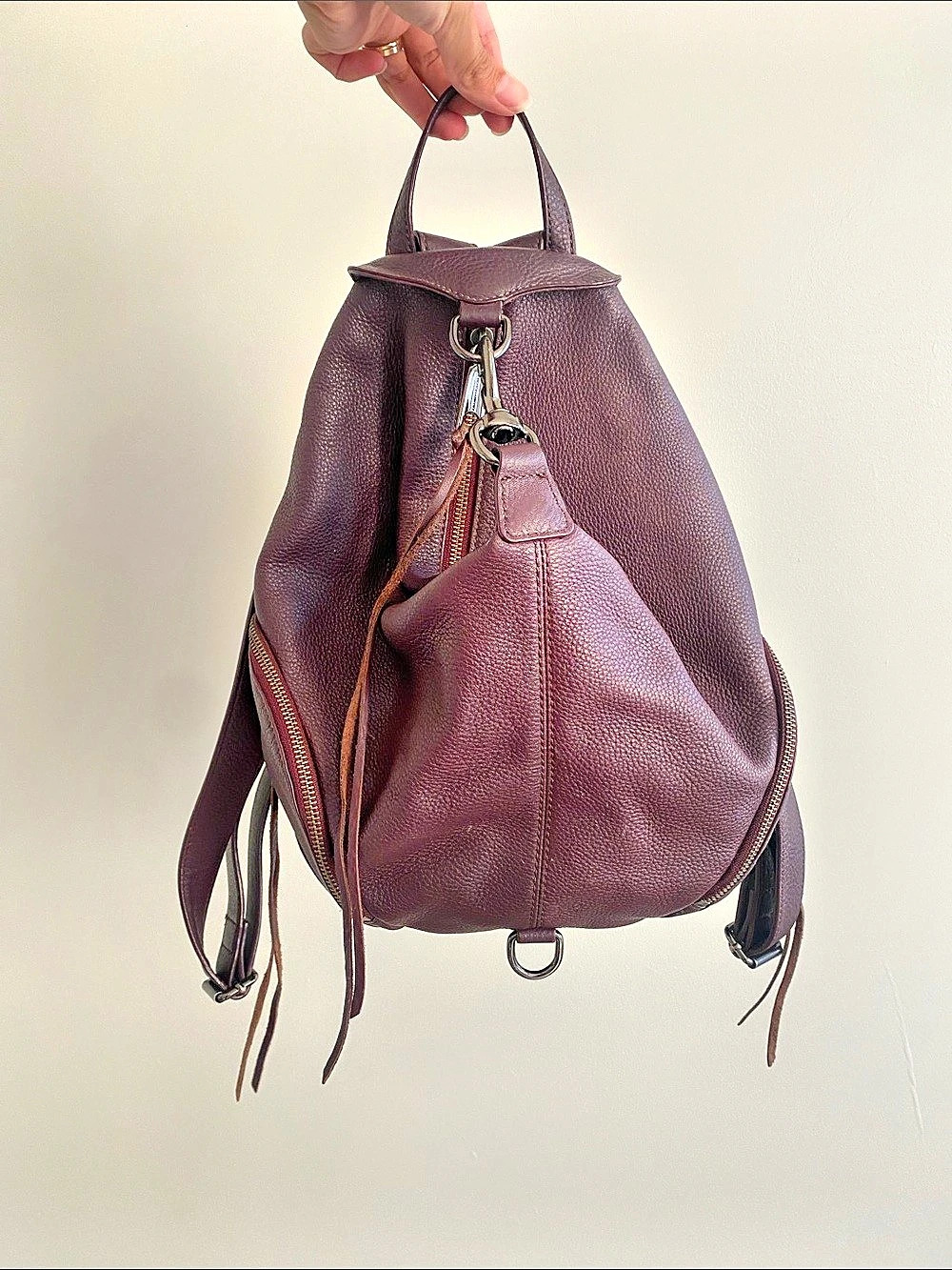 Rebecca Minkoff Julian Leather Backpack Purple